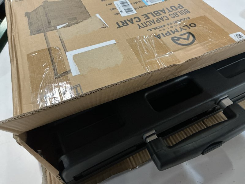 Condition photo showing Good Condition for Olympia Tools 85-010 Grand Pack-N-Roll Portable Tools Carrier with Telescopic Handle, 80 Lb. Load Capacity, Black