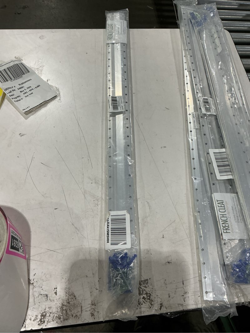 30" French Cleat Mirror & Picture Hangers - Built-in Level 130lb - Alloy Z Bar Cleat Hanger for Hang