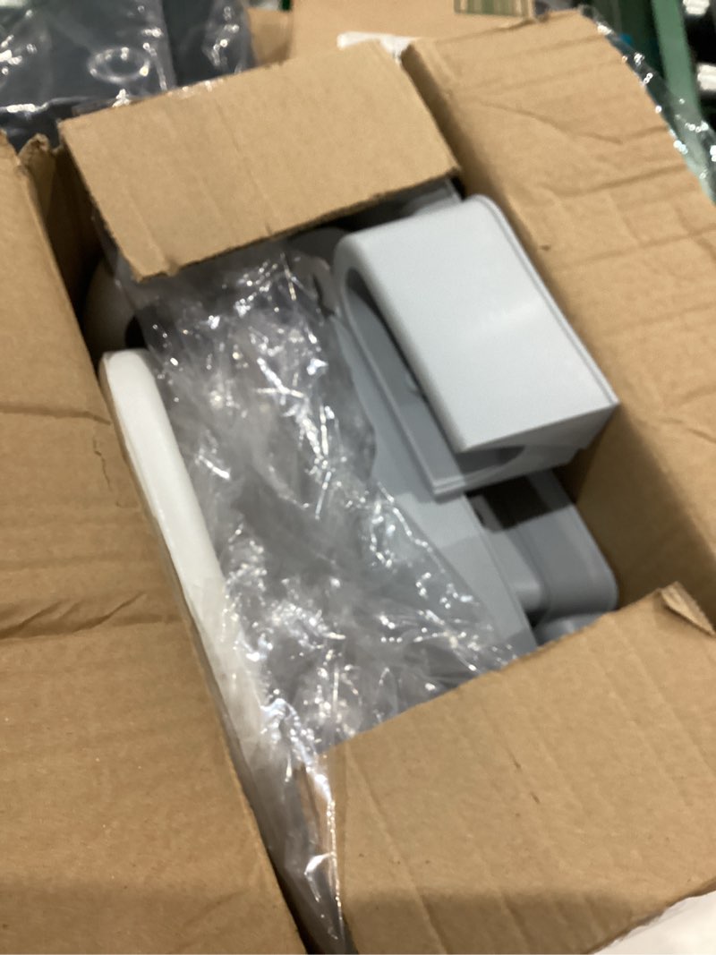 Condition photo showing As Is for 3-in-1 Potty Training Seat & Training Toilet & Potty Chair, Height Adjustable Toddler Toilet Seat for Kids Boys Girls, Foldable Potty Training Toilet with Splash Guard and Anti-Slip Steps Gray