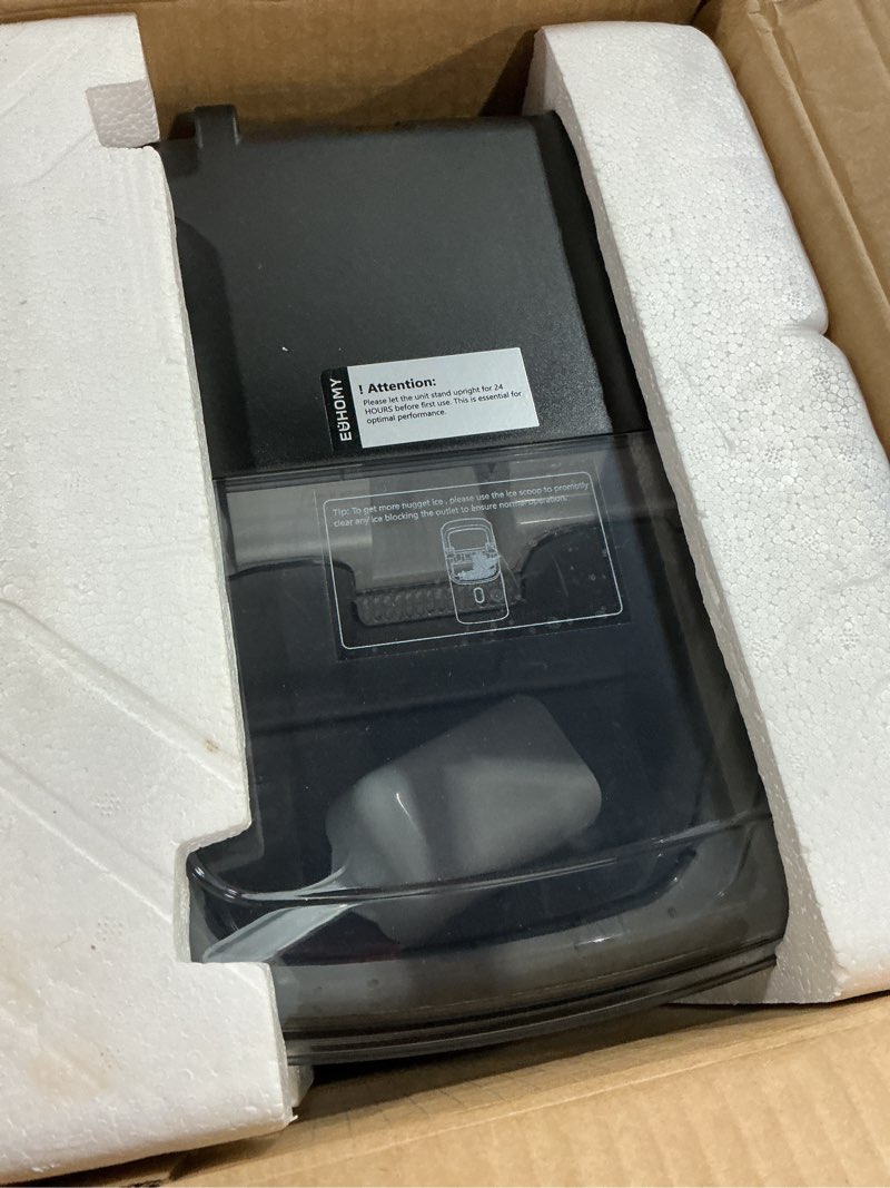 Condition photo showing Good Condition for euhomy nugget ice maker countertop, ready in 7 mins, 34lbs/24h pebble ice maker machine, self-cleaning countertop sonic ice makers with ice scoop&basket, pellet ice maker for home, stainless steel