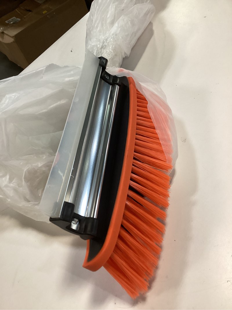 Condition photo showing Good Condition for 42'' Ice Scraper and Extendable Snow Brush Emergency Snow Shovel Snow Broom with Foam Grip 180° Pivoting Brush Head Snow Scraper for Cars, Trucks, SUVs, Vehicle