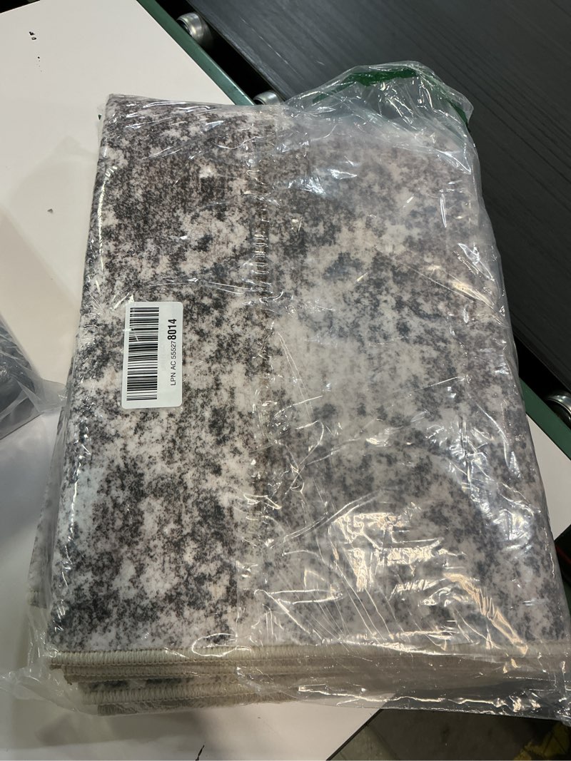 Condition photo showing Good Condition for 3x8 Non-Slip Washable Hallway Runner Rug – Abstract Modern Neutral Wide Carpet Runner for Kitchen, Entryway, Bedroom, Living Room with Rubber Backing – Low-Pile Thin Soft Throw Rug (Brown Beige,3x8) 3' x 8' (Rectangular) Brown Beige