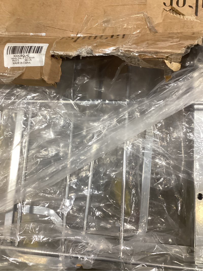 Condition photo showing Good Condition for insputer dual pull out trash can under cabinet with soft-close slides, heavy duty under sink trash can kit for kitchen sink, laundry, garbage can not included, requires 17" w x 24" d cabinets