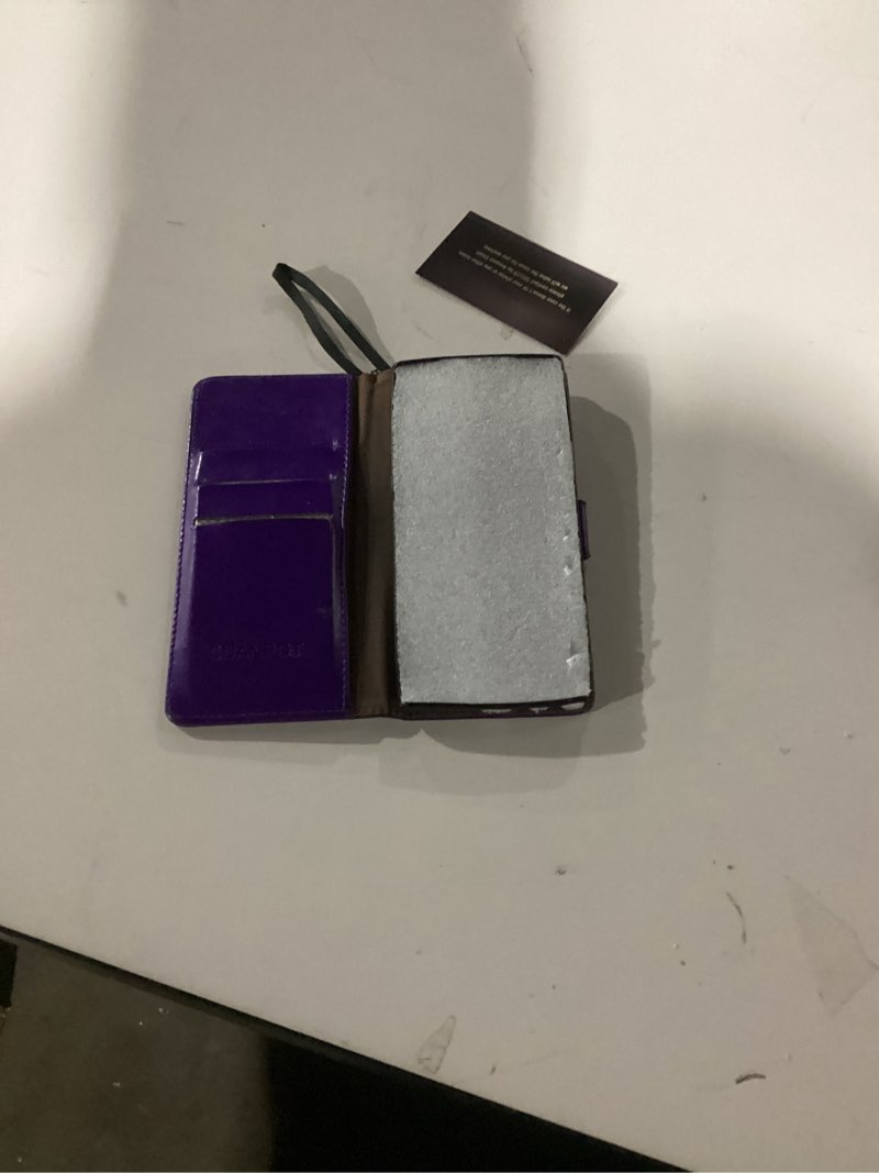 Condition photo showing As Is for Vinich for Samsung Galaxy S22 Ultra Wallet Case with Card Holder, RFID Blocking Credit Slots Kickstand Shockproof Phone Cover for Women Men, Purple