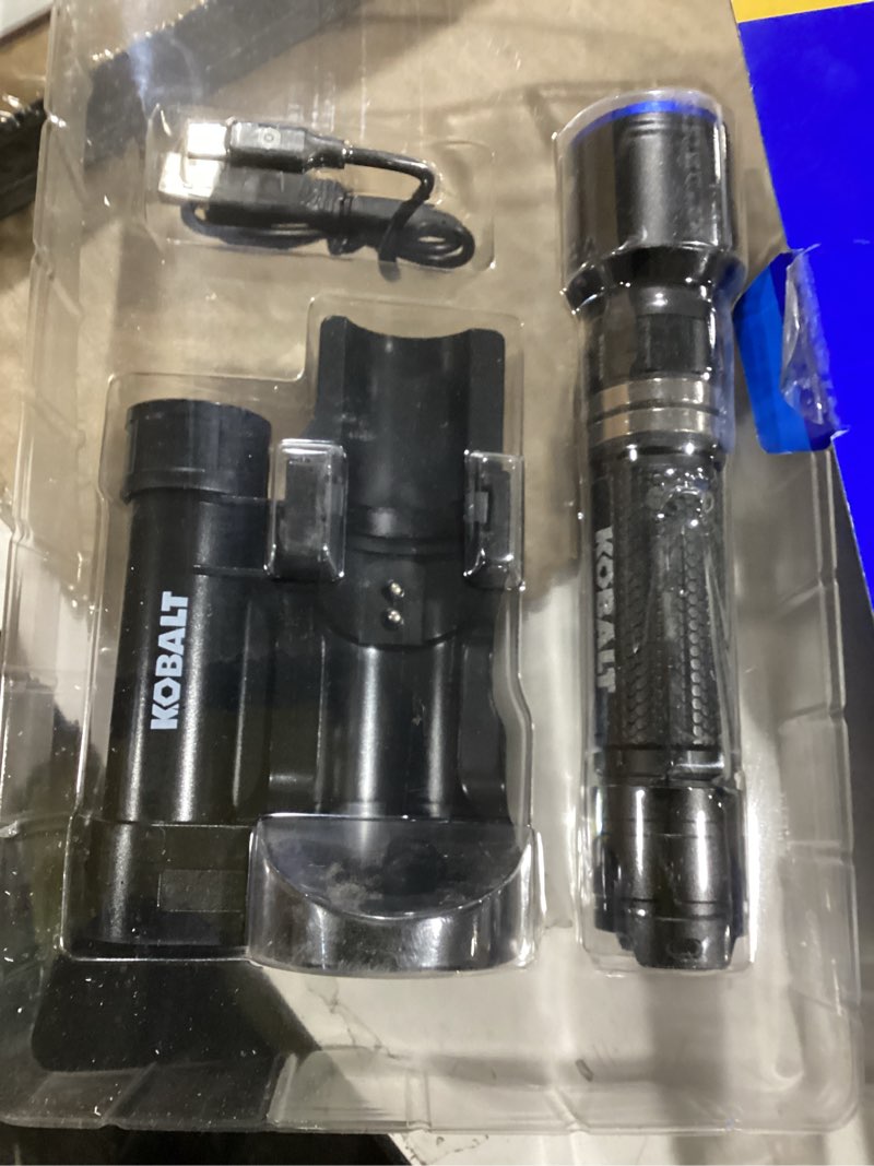 Condition photo showing Good Condition for Kobalt 2500-Lumen LED Flashlight andcharging holster