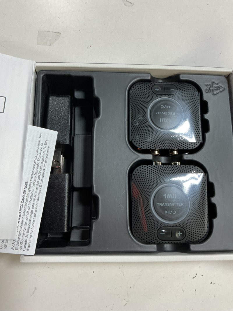 Condition photo showing Good Condition for 1mii 2.4ghz wireless audio transmitter receiver set (1 tx+1 rx) for tv, 262ft/80m long range 25ms low latency with aux rca in/out, wireless audio adapter for tv pc powered speaker amplifier soundbar b06set (1tx +1rx)