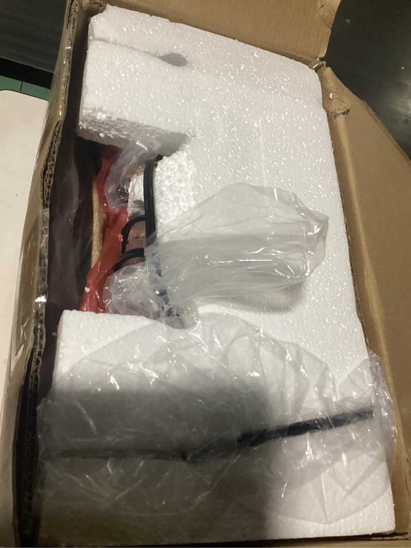 Condition photo showing Good Condition for Scenekoy Vintage 66” Tall Floor Lamp for Living Room Bedroom, Retro Resin Carved Standing Lamp with Faux Leather Shade, 3-Way Adjustable Bulb, Rotary Switch Rustic Corner Light for Home Decor Dark Brown