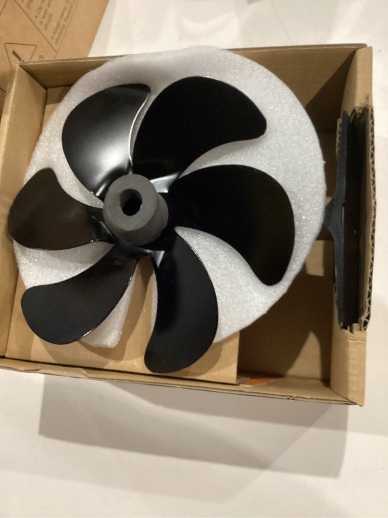 Condition photo showing Good Condition for Wood Stove Fan Heat Powered Fireplace Fan Non Electric, Thermal Fan for Wood Burning Stove//Log Burner, w/Stove Accessories Thermometer Stove Fan 126G