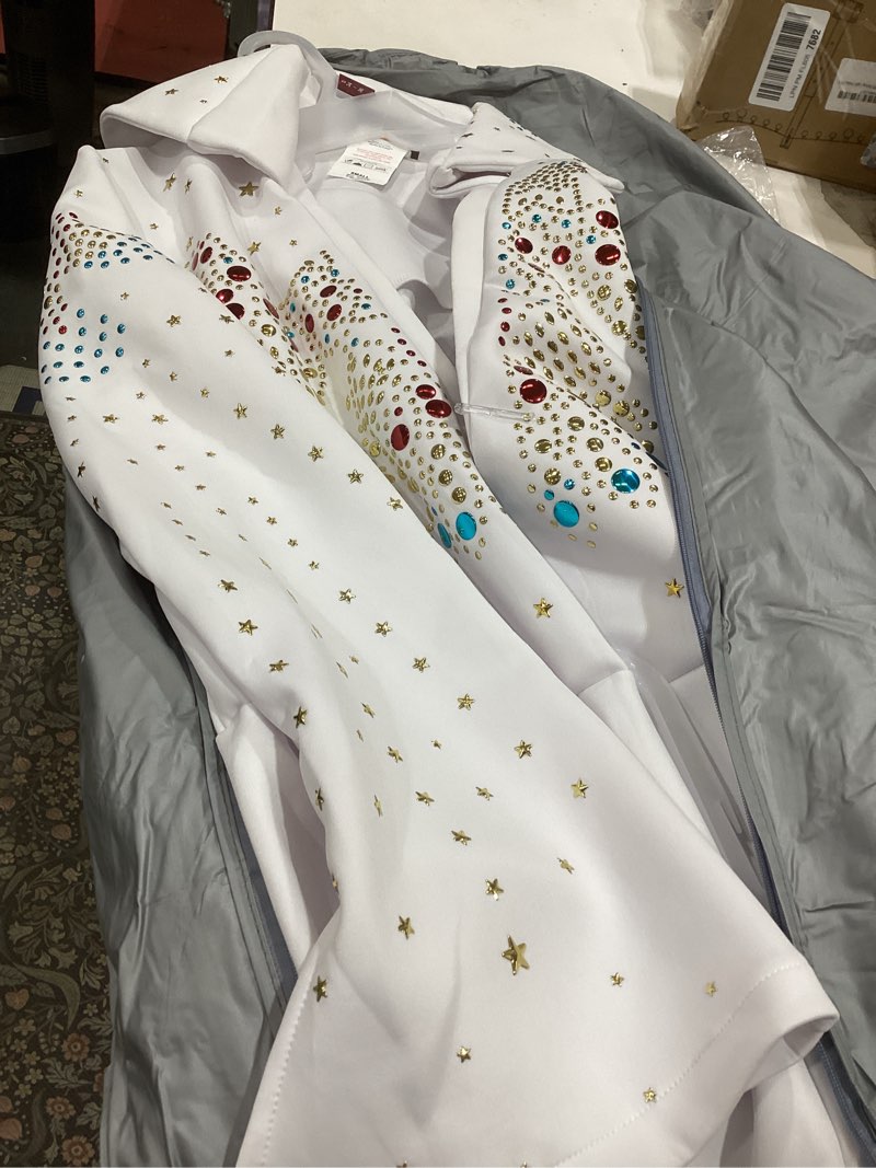 Condition photo showing Good Condition for rubie's men's elvis presley deluxe grand heritage costume small