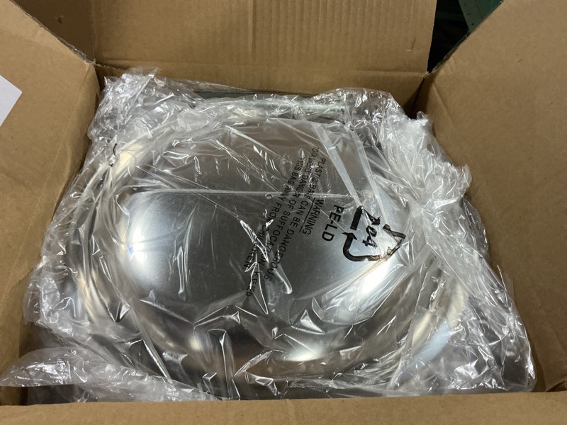 Condition photo showing As Is for IMACONE Chafing Dish Buffet Set of 2, 5QT Round Stainless Steel Chafer for Catering, Upgraded Chafers and Buffet Warmer Sets with Food & Water Pan, Gold Frame, Fuel Holder for Party Wedding Holiday 2-Pack Gold Frame