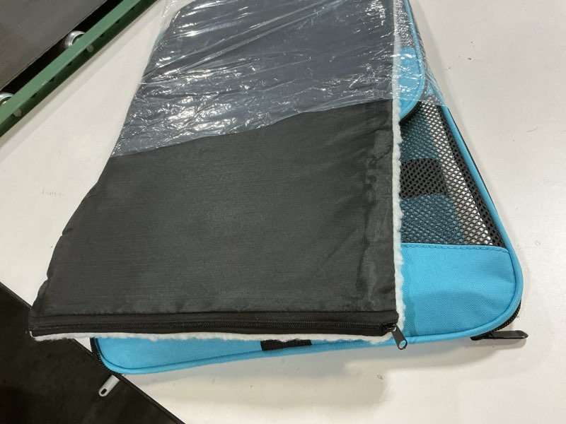 Condition photo showing Good Condition for Cat Carrying Case - Pet Carrier Airline Approved, Protable and Breathable Pet Travel Carrier Removable Fleece Pad, Collapsible Cat Carrier Dog Carrier for Medium Cats Small Cats Dogs(X-Large, Blue) 20.0"L x 13.0"W x 13.0"H blue