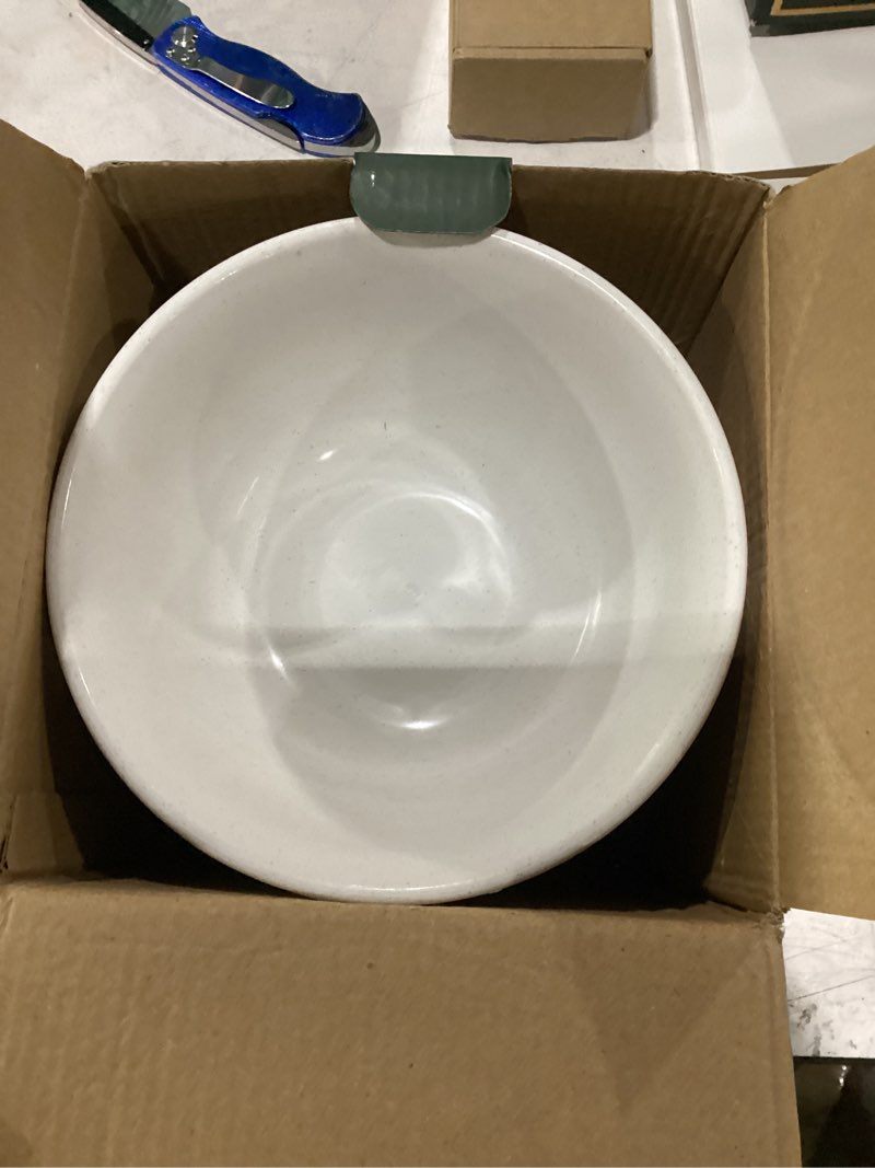 Condition photo showing New/Like New for homestockplus unbreakable cereal bowls 30 oz ramen bowl microwave and dishwasher safe bpa-free eco-friendly deep soup bowl for cereal, salad, soup, rice?not ceramic? [set of 8] beige 30 oz