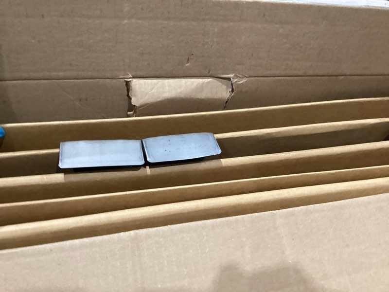 Condition photo showing As Is for bankers box tall wardrobe box 3 pack, tape-free design, 24" x 24"x 40"(7710501)