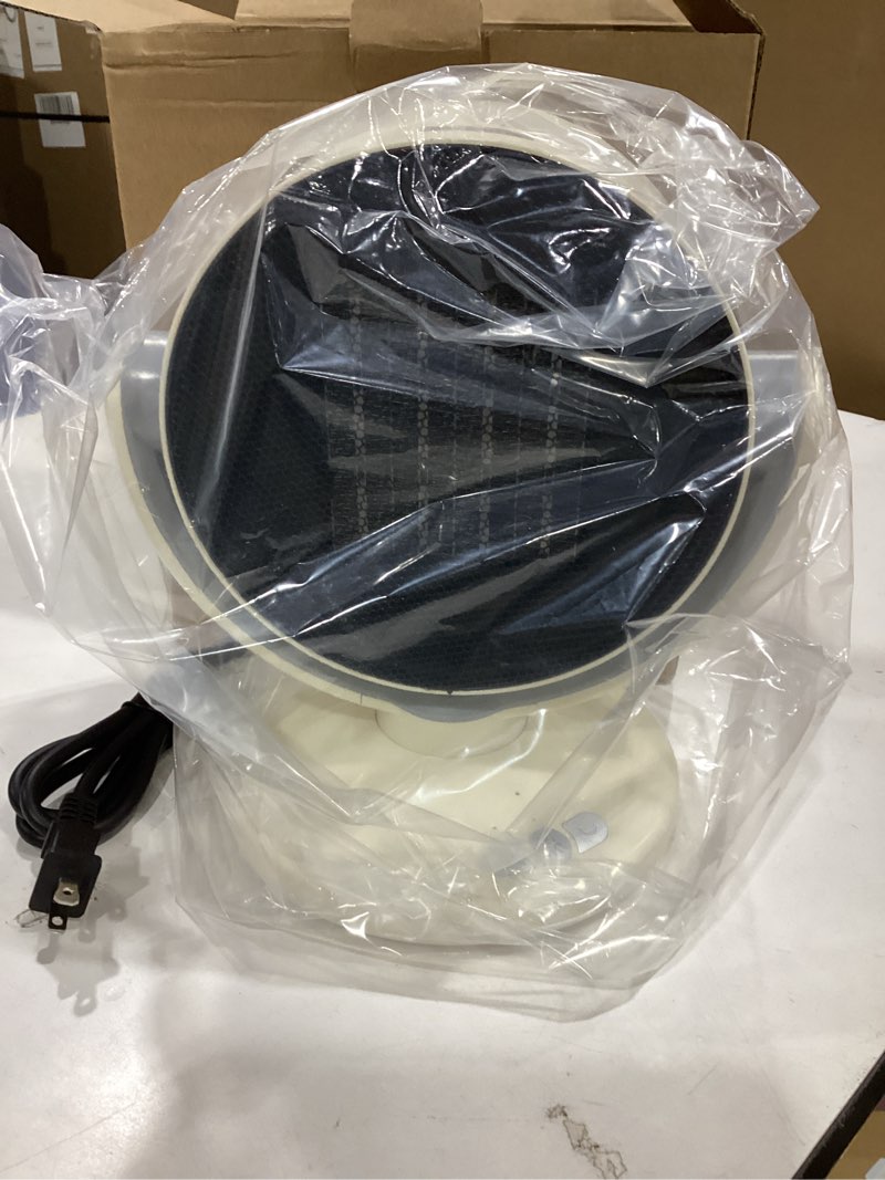 Condition photo showing New/Like New for maxmartt electric space heater,2 in 1 heater fan combo, 1200w portable cooling desk fan, 3 wind speeds, ptc ceramic small desk heater, quick heat up machine for home, office