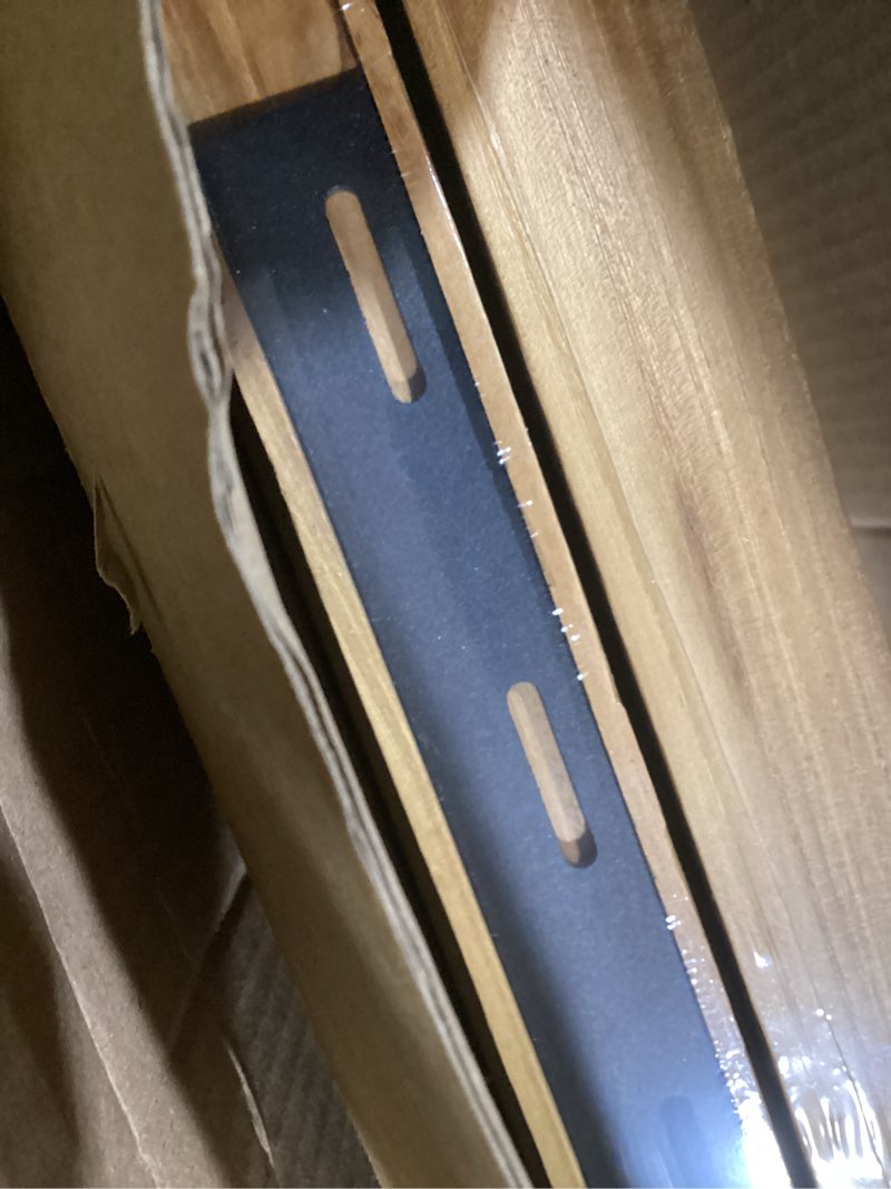 Condition photo showing Good Condition for Floating Shelves Set of 2, Solid Elm Wood Wall Shelves 36 Inch - Invisible Bracket Mount for Living Room, Bedroom, Kitchen, Bathroom - Natural Natural Elm Live Edge, 36"L, 2Packs