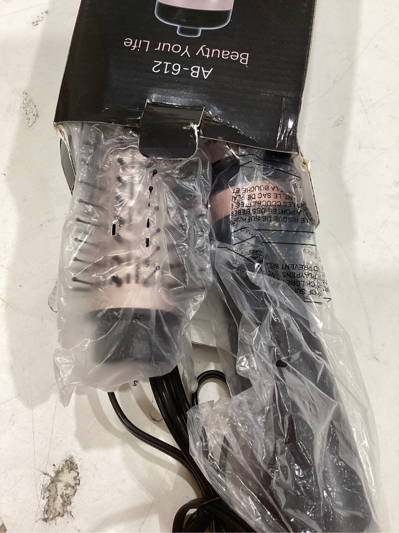 Condition photo showing Good Condition for anwa rotating hair dryer brush, 4-in-1 hot air styler and rotating brush, rotating blow dryer brush with 2 detachable brushes(1.5"& 2"), black