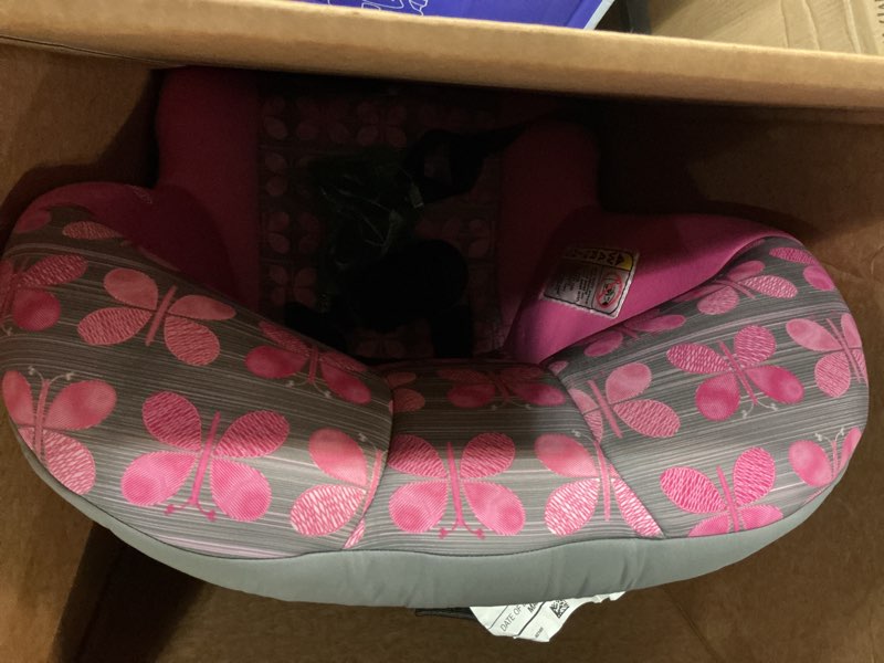 Condition photo showing Good Condition for cosco kids scenera extend infant & toddler convertible car seat, pink butterfly