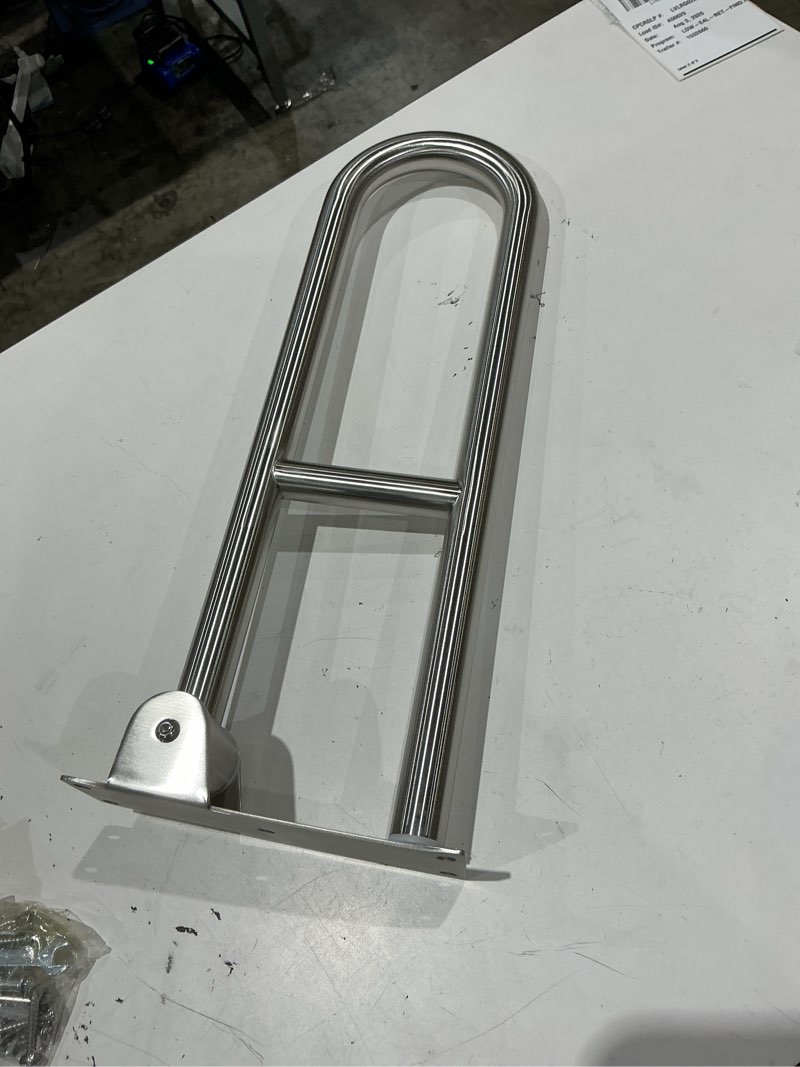 Condition photo showing Good Condition for flip up bathroom grab bar stainless steel ergonomics 90° vertical rotation wall mount toilet handrails for old people
