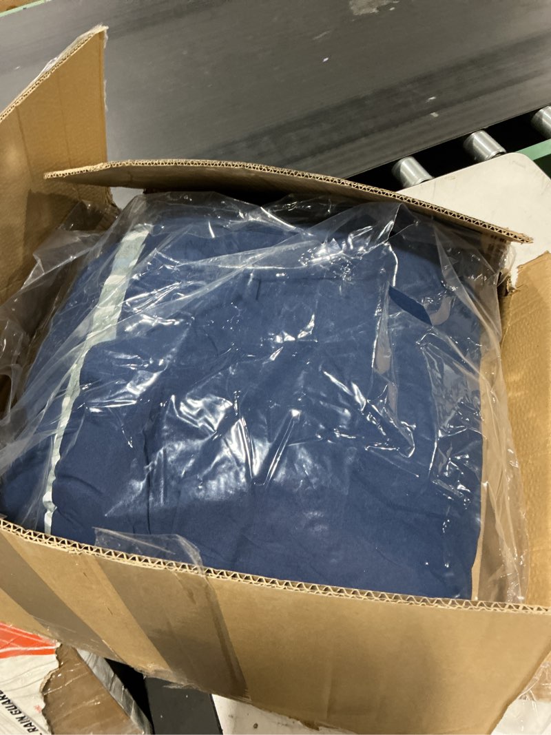 Condition photo showing Good Condition for nautica - twin/twin xl comforter set, soft brushed bedding with a relaxed feel for year-round use, 2 piece bed set with matching pillowcase (heathered block grey) twin xl heathered block flagstone