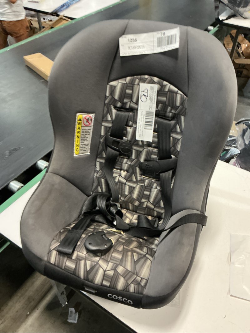 Condition photo showing As Is for cosco kids convertible car seats, scenera next, infant car seats, toddler car seats, cobblestone, unisex