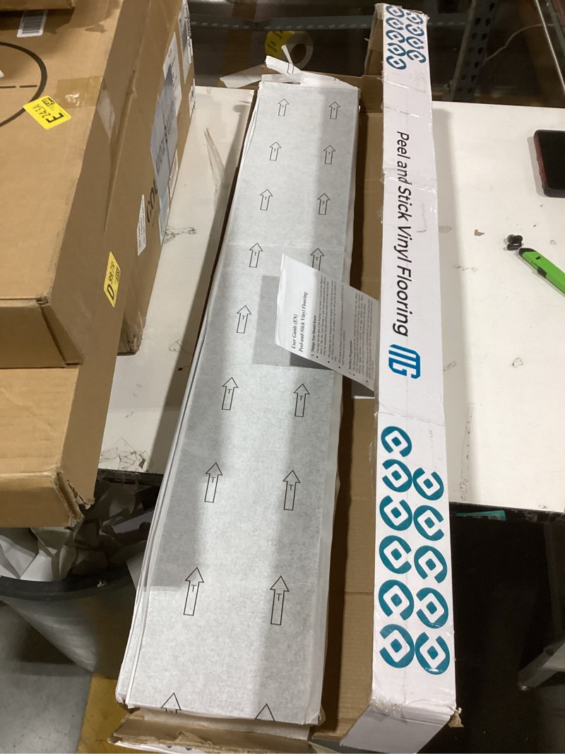 Condition photo showing New/Like New for mulgreat peel and stick floor tile, 54 sq.ft 36 pieces 36"x6" long vinyl flooring, 1.5mm thick waterproof renter friendly self adhesive vinyl plank flooring for bedroom rv kitchen (blayney oak) 36"x6"x0.06" blayney oak 36