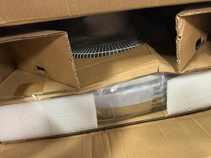 Condition photo showing New/Like New for 24" Bladeless Ceiling Fan with RGB Light Remote, Smart LED Ceiling Fans with Voice/App Control, Modern Low Profile Dimmable Light Ceiling Fan for Bedroom Living Room Gold & RGB