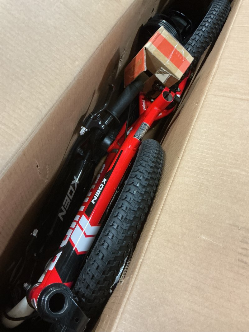 Condition photo showing Good Condition for Schwinn Elm and Koen Bike or Balance Bike, 12-18 Inch Bike for Kids Ages 2-13, Black, Blue, Red, Teal, Pink or Purple, SmartStart Ergonomic Design, Adjustable Seat Grows with Child, Training Bicycle Red 18-Inch Wheels Koen Number Plate