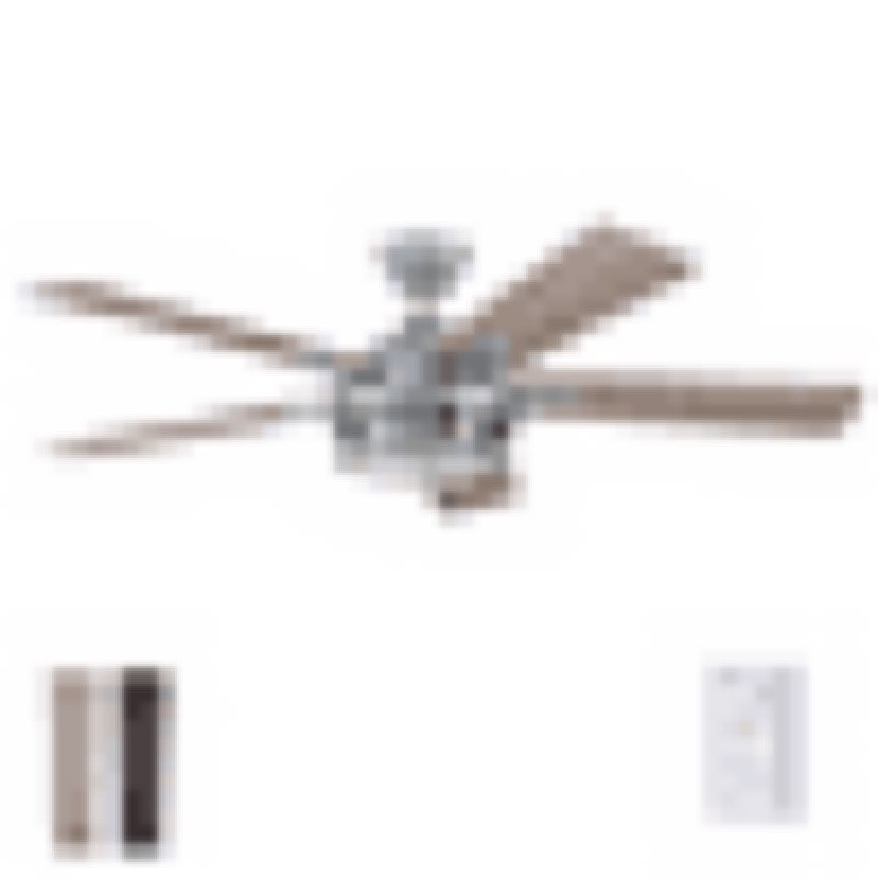 prominence home 52" freyr galvanized remote control ceiling fan, damp-rated, outdoor, 5 blades