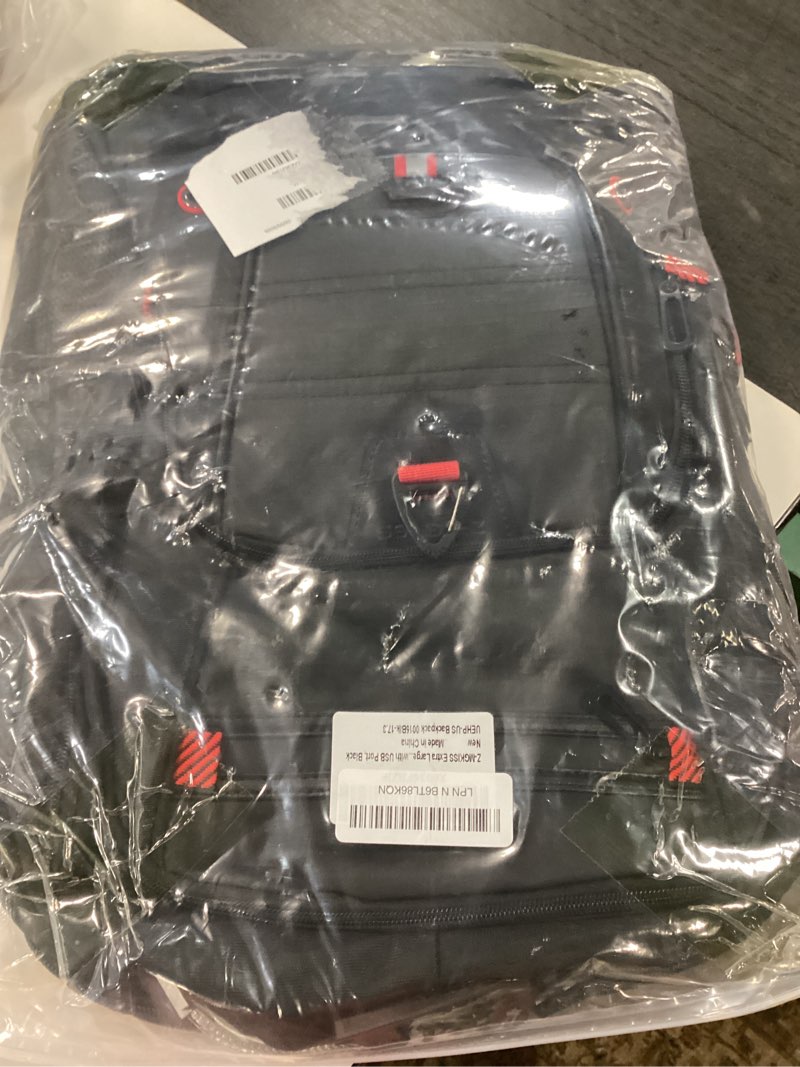 Condition photo showing Good Condition for lifetimewarranty extra large travel backpack with 52l capacity, long-term durability tsa backpack,anti-theft 17.3" big business laptop backpack for men&women,water resistant college rucksack bag black black 17.3 inch (20''x15''x10'')