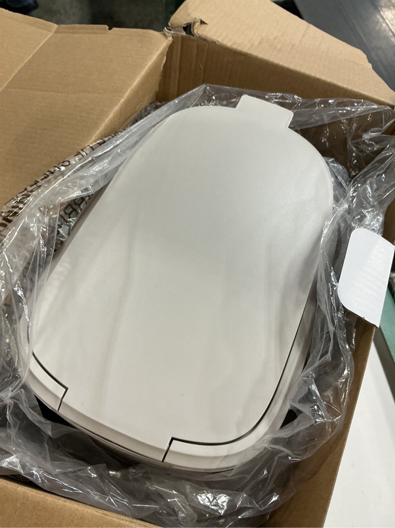 Condition photo showing As Is for bella 12 cup programmable coffee marker, reusable dishwasher safe accessories, easy lcd diaply, auto shutoff, 900 watt, oatmilk