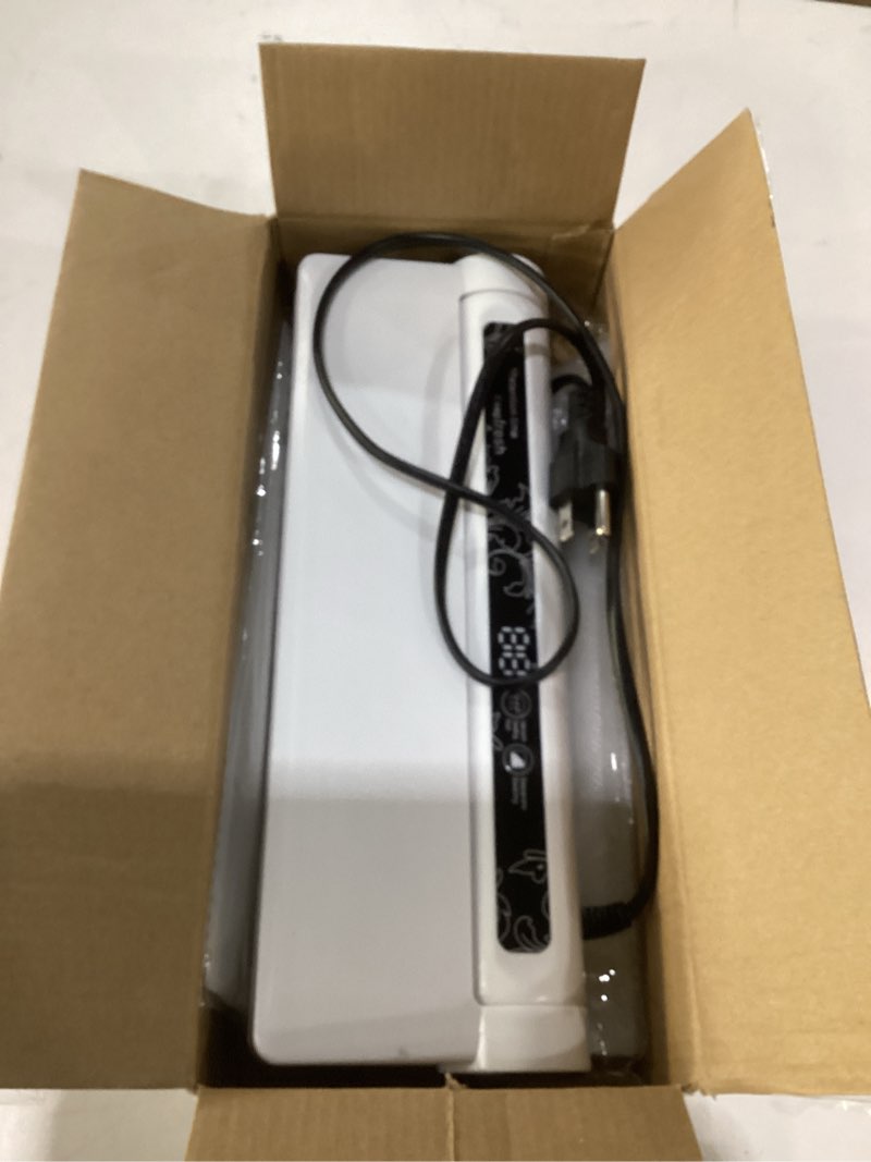 Condition photo showing Good Condition for vacuum sealer machine for food, 75kpa strong suction, moist/dry modes, 20 vacuum seal bags for food, digital countdown timer, compact lightweight,with starter kits(white)