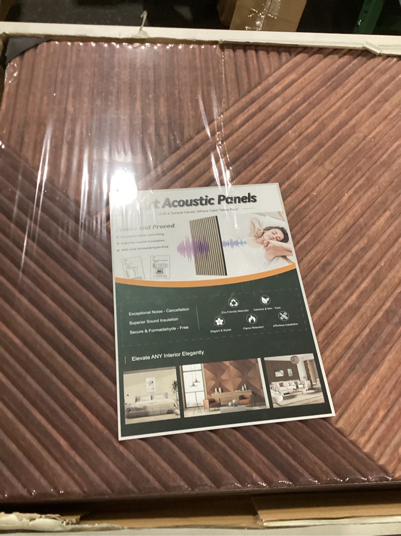 Art acoustic panels brown