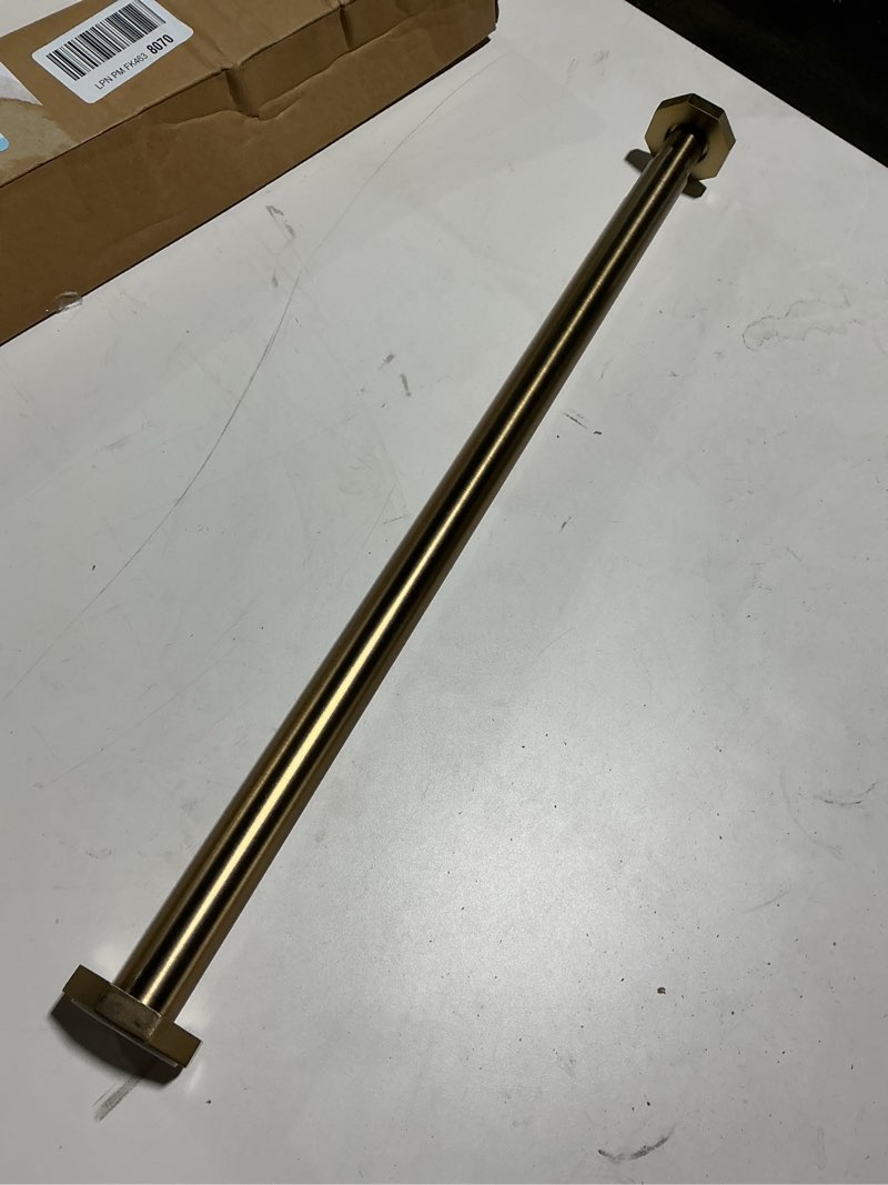 Condition photo showing Good Condition for Ivilon Tension Curtain Rod - Hexagonal Spring Tension Rod for Windows or Shower, 24 to 36 Inch, Warm Gold 24" to 36" Warm Gold