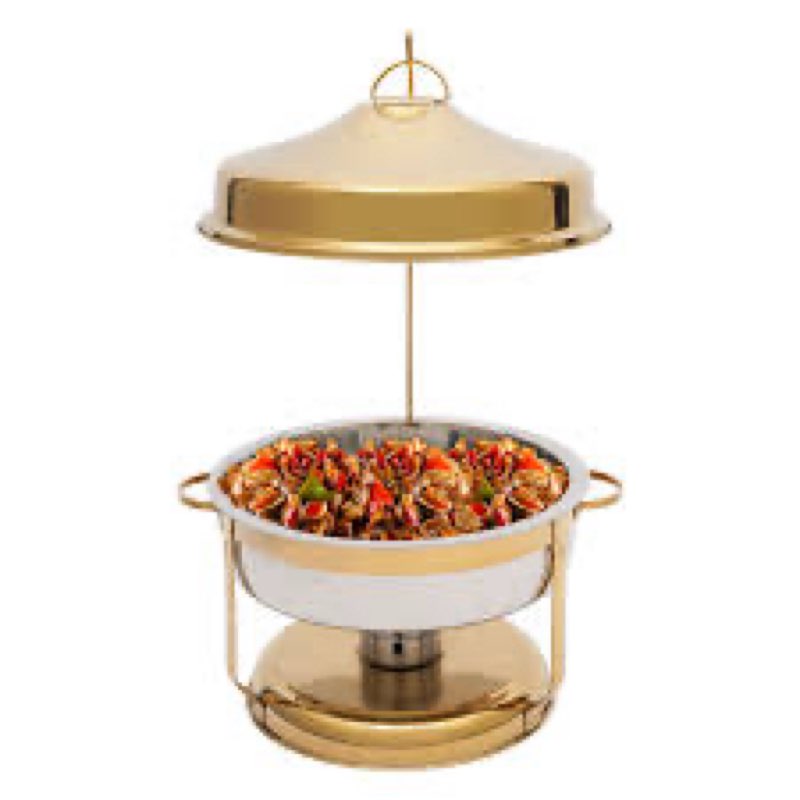 Stainless Steel 9 Quarts Round Chafing Dish