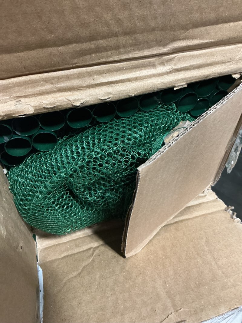 Condition photo showing Good Condition for bps crop cages for garden plant, 8x4x6 ft plant netting protection tent with zippered door for plants, raised garden bed cover with frame for vegetables, fruits and flowers 8'x4'x6'