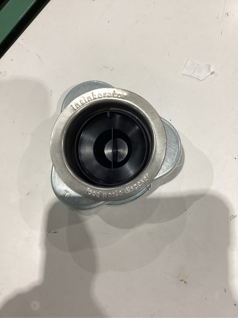Condition photo showing As Is for badger 5xl 1/2 hp insinkerator food disposer