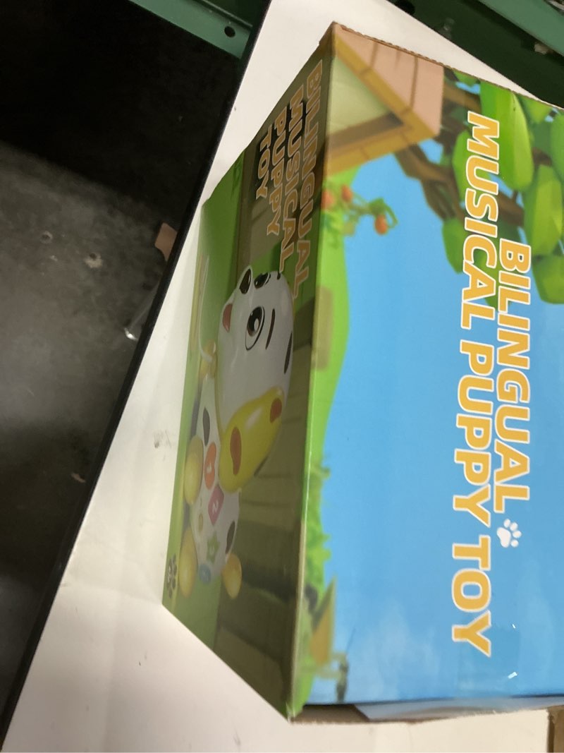 Condition photo showing New/Like New for baby toys 6-12 month, 1st first birthday gift for 1 year old boys girls, musical crawling & walking puppy toy 6 7 8 9 10 12-18 month old bilingual learning developmental toy yellow/white/brown