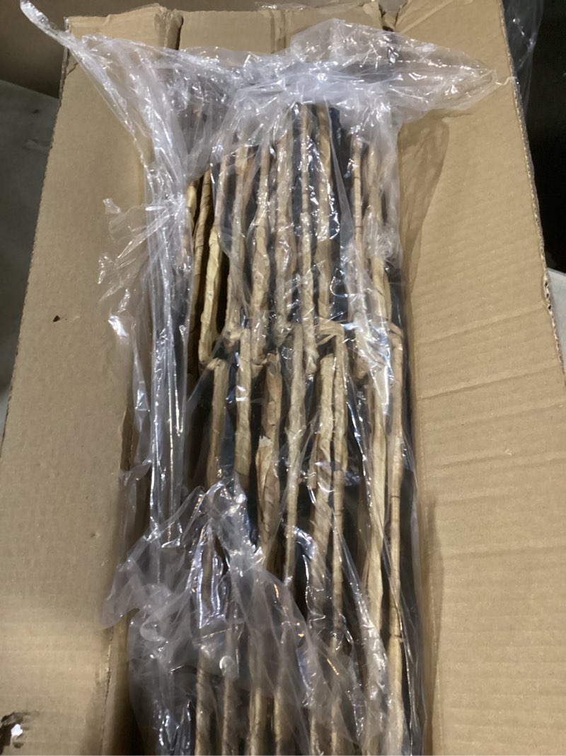 Condition photo showing Good Condition for Storage Baskets 4 Pcs Water Hyacinth Cube 11.2x11.2inch Storage Bins,Foldable Woven Baskets for Bathroom, Bedroom, Laundry, Pantry, Shelves