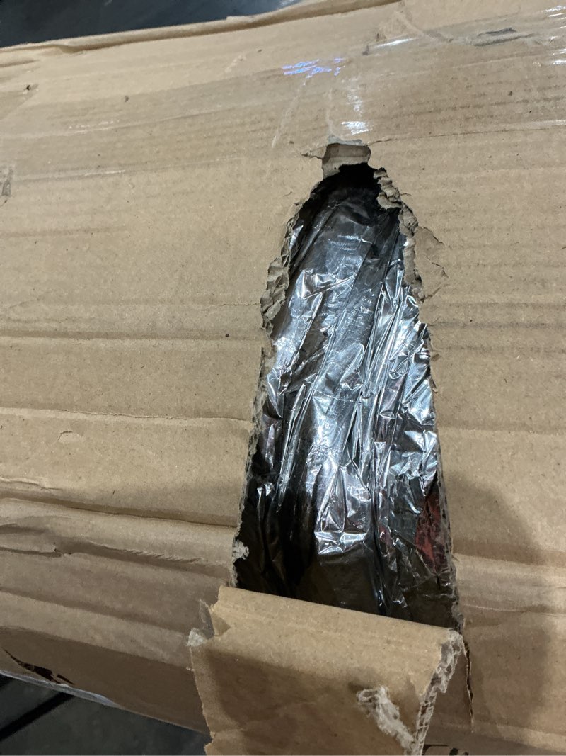 Condition photo showing As Is for rubber-cal "hvac insulated-flex" ducting ventilation duct hose, 12-inch by 25-feet 12 inch id x 25 feet