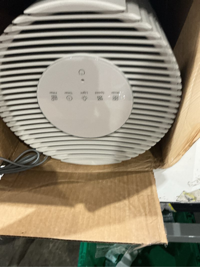 Condition photo showing As Is for coway air purifier for large room whole home up to 2,640 ft², hepa filter for smoke, allergen, pet dander, odor, pm 10 aqi, turbo eco mode, timer, energy star, 3yr warranty, airmega 350 beige