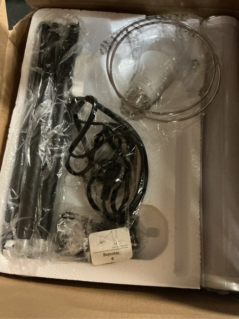 Condition photo showing Good Condition for ambimall 64'' floor lamp for living room with bulb, 3 color temperature, tall lamps with beige lampshade & pull chain switch, pole lamps suitable for bedrooms study, minimalist floor lamp beige 64.56 inches 1pcs