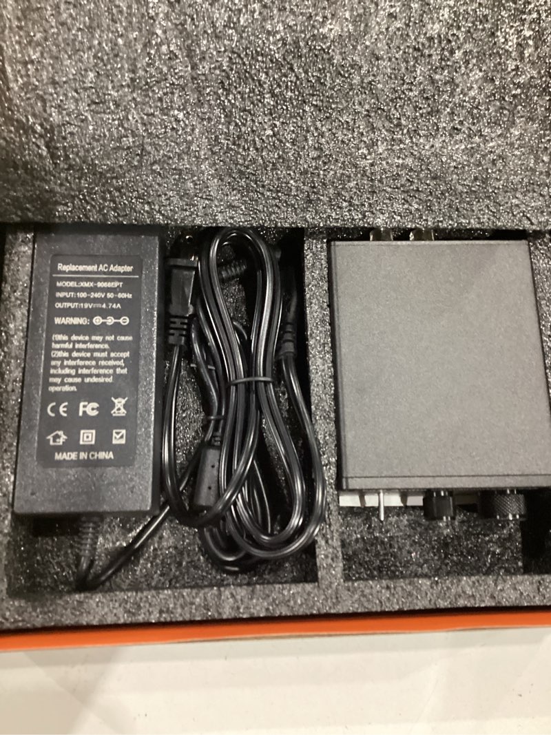 Condition photo showing As Is for fosi audio m04 subwoofer amplifier for home theater mono channel digital class d integrated power amp for passive speakers subwoofer