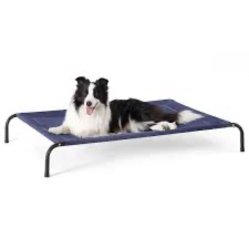 Bedsure Outdoor Elevated XL Dog Bed, Portable Indoor & Outdoor Cooling Raised Cot Pet Hammock Bed wi