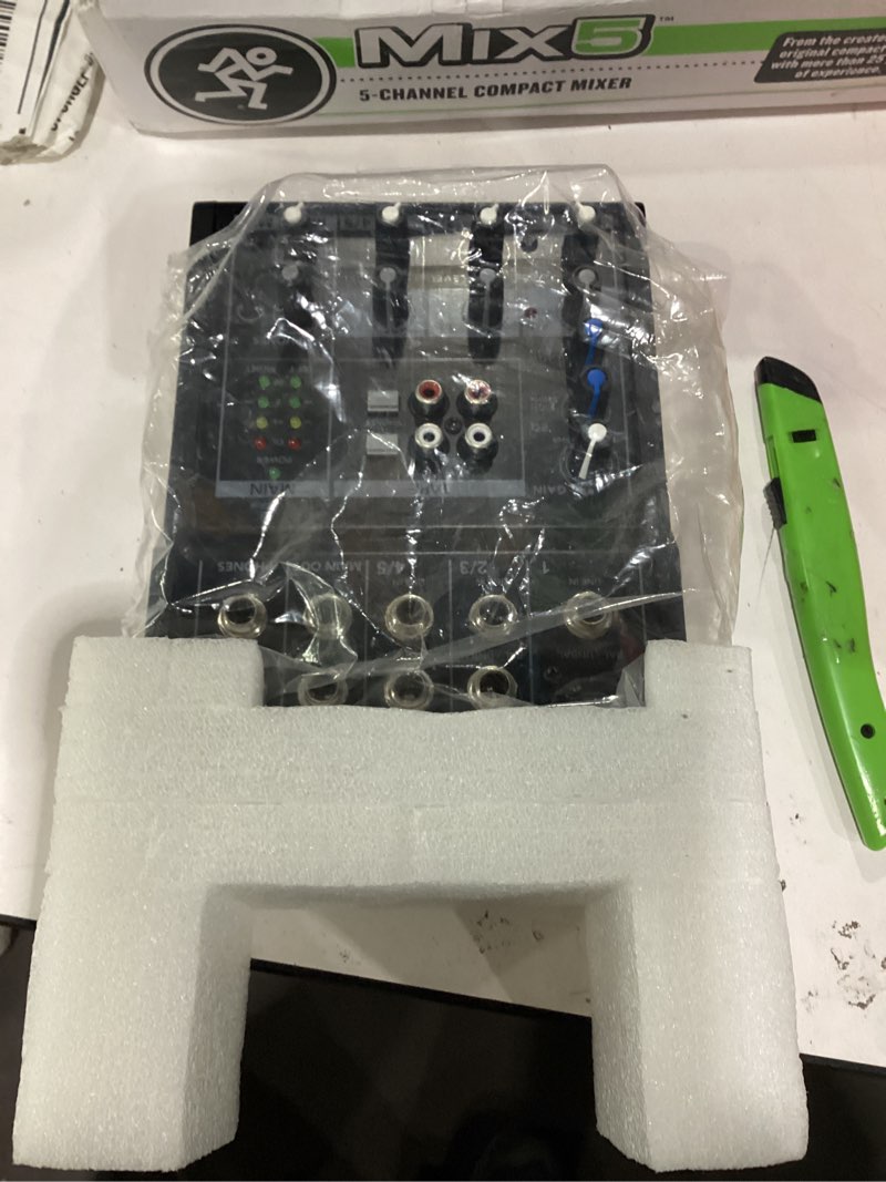 Condition photo showing As Is for Mackie Mix5 5-Channel Compact Mixer