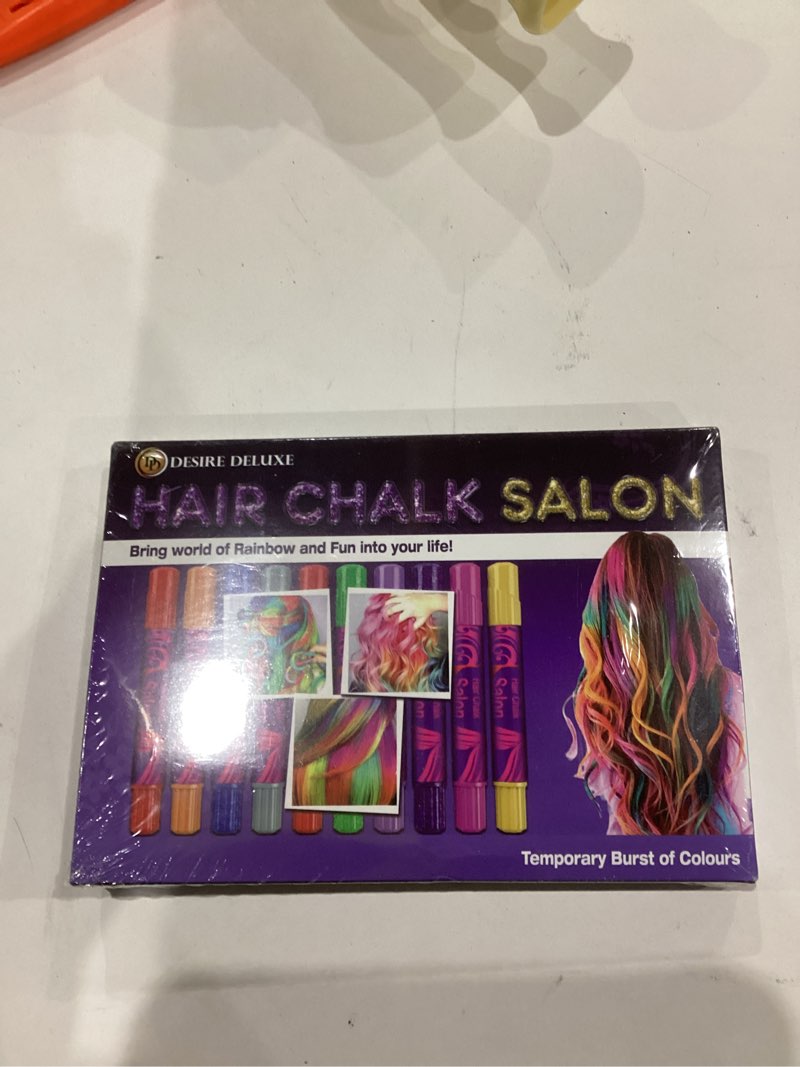 Condition photo showing New/Like New for Desire Deluxe - Girls Gifts Hair Chalk 10 Temporary Non-Toxic Easy Washable Hair Dye Colourful Pens