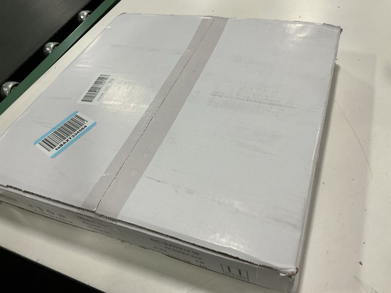 Condition photo showing New/Like New for O'NEELDY Modern 3 Ring LED Chandelier Lamp Fixture White 25.59''Dimmable Acrylic Flush Mount Ceiling Lights with Remote Control Ideal for Small Room, Kitchen, Bedroom White Ceiling Light, 3-light