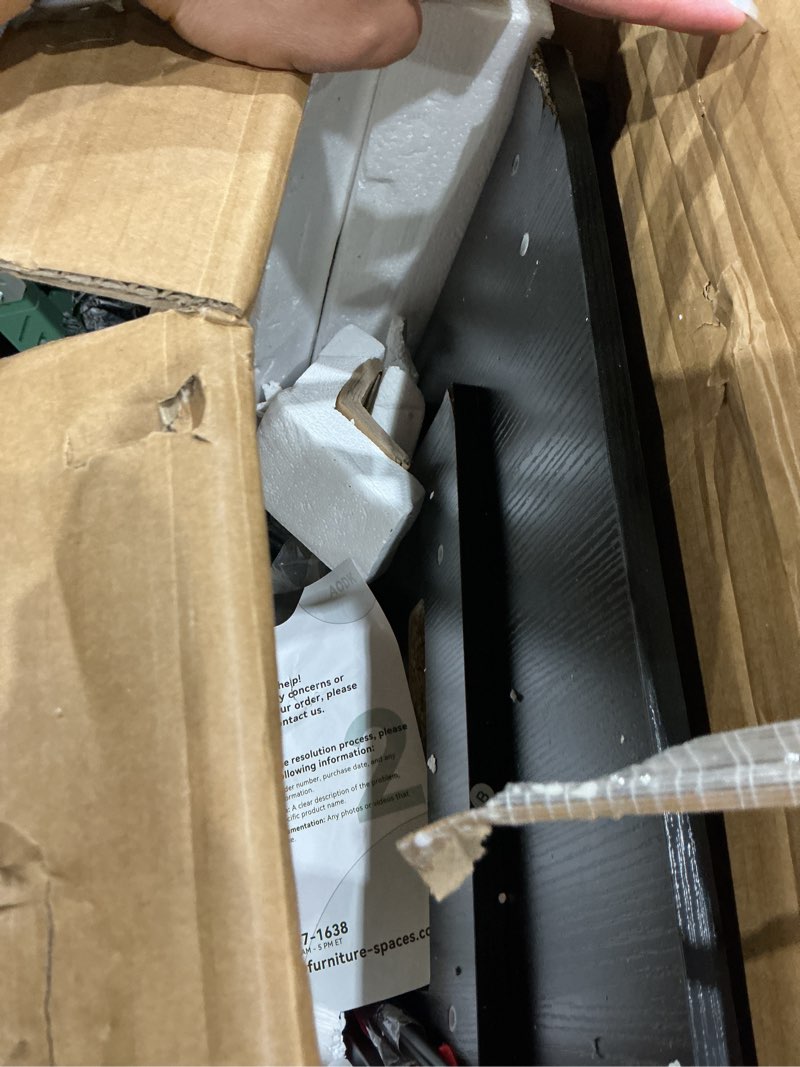 Condition photo showing As Is for edx 61 inch l shaped desk