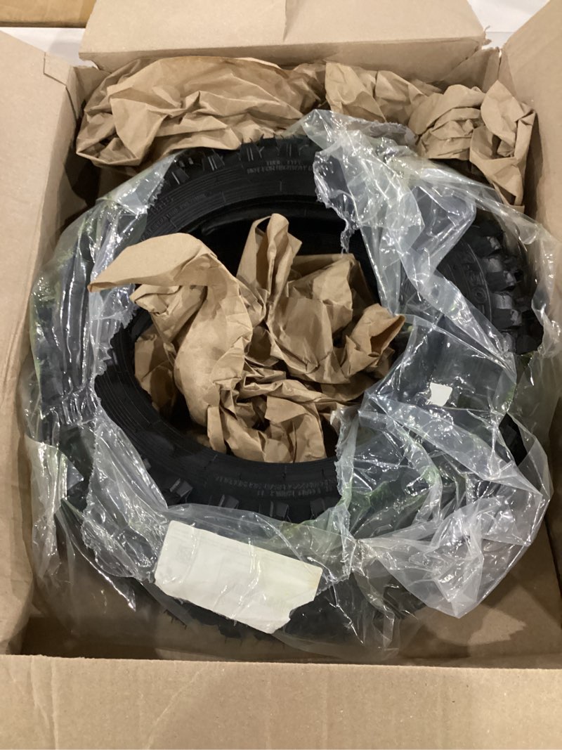 Condition photo showing Good Condition for (2 set) 2.5-10" off-road tire and inner tube set - dirt bike tire with 10-inch rim and 2.5/2.75-10 dirt bike inner tube heavy duty compatible with honda crf50/xr50, suzuki drz70/jr50 and yamaha pw50