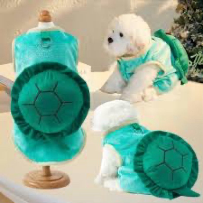 Cute Cat Costumes Turtle Shell Kawaii Kitten Clothes Dog Puppy Vest Pet Apparel (Large,Turtle Shell)