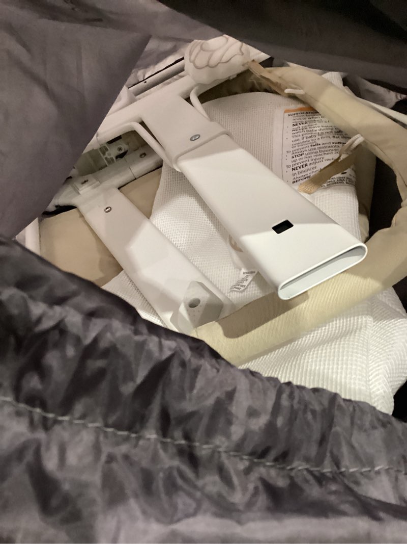 Condition photo showing Good Condition for baby delight alpine deluxe portable bouncer, infant, 0-6 months, 100% gots certified cotton fabrics, organic oat